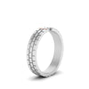 Load image into Gallery viewer, Brick Round Stone Mens Wedding Ring