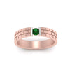 Load image into Gallery viewer, Brick Round Stone Mens Wedding Ring
