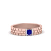 Load image into Gallery viewer, Brick Round Stone Mens Wedding Ring