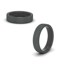 Thumbnail 16 - brushed-2-tone-mens-wedding-ring