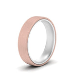 Load image into Gallery viewer, Brushed 2 Tone Mens Wedding Ring
