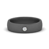 Load image into Gallery viewer, brushed-mens-single-stone-band-in-black-gold-FD10392B-NL-BG