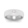 Load image into Gallery viewer, brushed-mens-single-stone-band-in-white-gold-FD10392BANGLE5-NL-WG