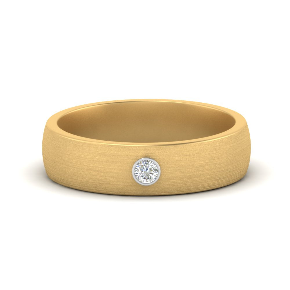 brushed-mens-single-stone-band-in-yellow-gold-FD10392B-NL-YG