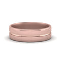 Thumbnail 4 - Brushed Mens Wedding Band