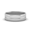Thumbnail 7 - Brushed Mens Wedding Band