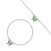 Load image into Gallery viewer, butterfly-cute-chain-emerald-bracelet-in-white-gold-fdbrc9755gemgrangle3-nl-wg.jpg