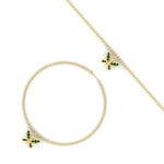 Load image into Gallery viewer, butterfly-cute-chain-emerald-bracelet-in-yellow-gold-fdbrc9755gemgrangle3-nl-yg.jpg

