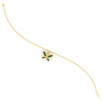 Load image into Gallery viewer, butterfly-cute-chain-emerald-bracelet-in-yellow-gold-fdbrc9755gemgrangle4-nl-yg.jpg
