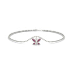Load image into Gallery viewer, butterfly-cute-chain-pink-sapphire-bracelet-in-white-gold-fdbrc9755gsadrpiangle1-nl-wg.jpg
