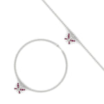 Load image into Gallery viewer, butterfly-cute-chain-pink-sapphire-bracelet-in-white-gold-fdbrc9755gsadrpiangle3-nl-wg.jpg
