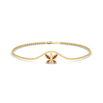 Load image into Gallery viewer, butterfly-cute-chain-pink-sapphire-bracelet-in-yellow-gold-fdbrc9755gsadrpiangle1-nl-yg.jpg
