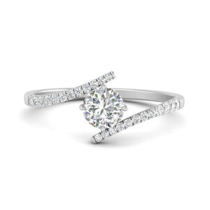 Bypass Modern Engagement Ring