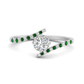 Thumbnail 44 - bypass-modern-round-cut-diamond-engagement-ring-with-emerald-in-FD9984RORGEMGR-NL-WG
