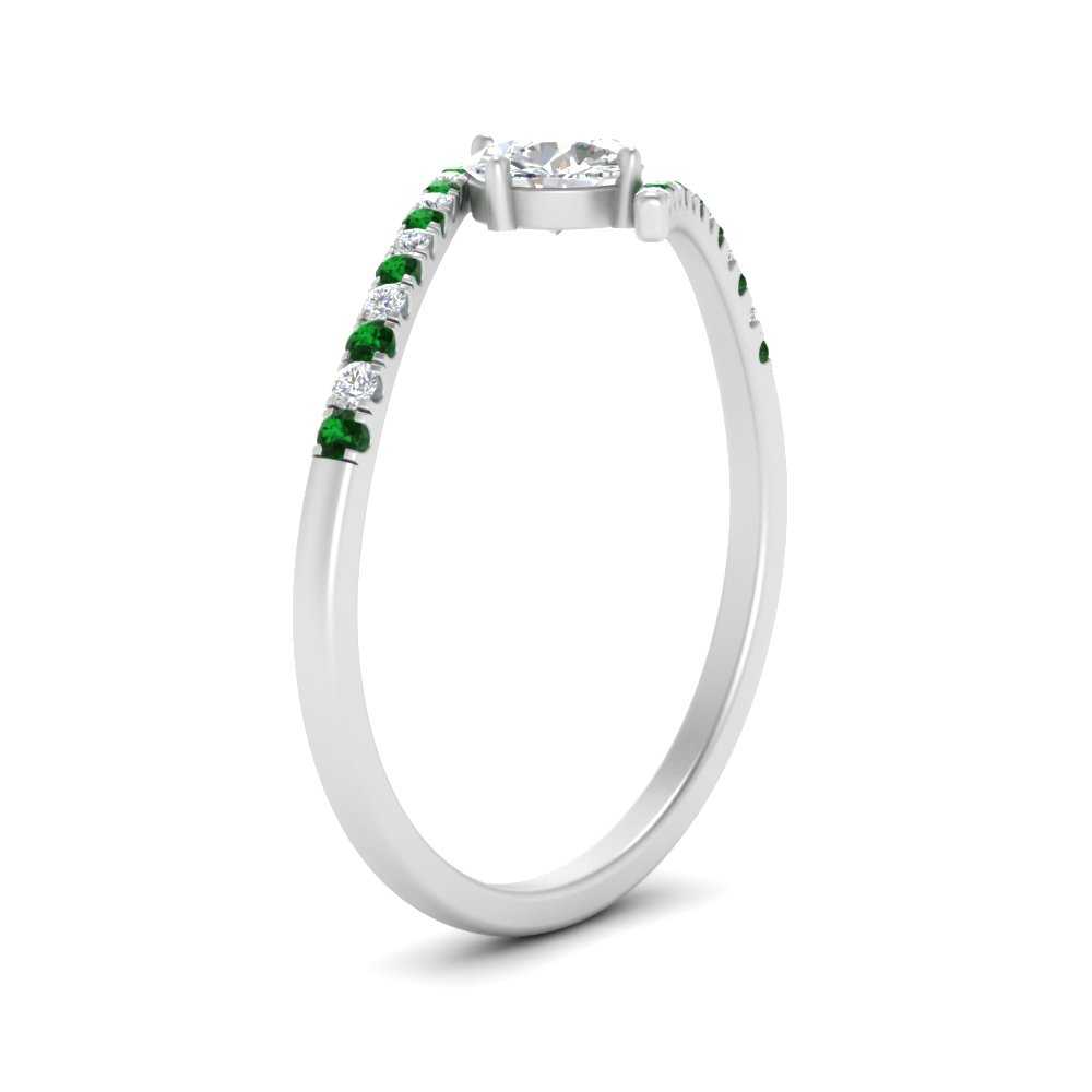 bypass-modern-round-cut-diamond-engagement-ring-with-emerald-in-FD9984RORGEMGR-NL-WG