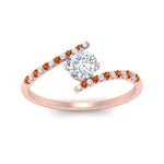 Load image into Gallery viewer, bypass-modern-round-cut-diamond-engagement-ring-with-orange-sapphire-in-FD9984RORGSAOR-NL-RG
