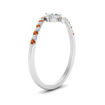 Load image into Gallery viewer, bypass-modern-round-cut-diamond-engagement-ring-with-orange-sapphire-in-FD9984RORGSAOR-NL-WG
