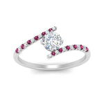 Load image into Gallery viewer, bypass-modern-round-cut-diamond-engagement-ring-with-pink-sapphire-in-FD9984RORGSADRPI-NL-WG
