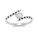 Load image into Gallery viewer, bypass-modern-round-cut-engagement-ring-with-black-diamond-in-FD9984RORGBLACK-NL-WG
