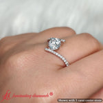Load image into Gallery viewer, bypass-modern-round-lab-diamond-engagement-ring-in-14k-white-gold-fdenr9984
