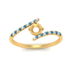 Load image into Gallery viewer, bypass-modern-semi-mount-diamond-engagement-ring-with-blue-topaz-in-FD9984SMRGICBLTO-NL-YG

