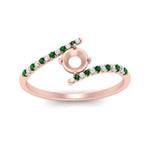 Load image into Gallery viewer, bypass-modern-semi-mount-diamond-engagement-ring-with-emerald-in-FD9984SMRGEMGR-NL-RG
