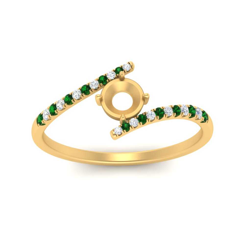 bypass-modern-semi-mount-diamond-engagement-ring-with-emerald-in-FD9984SMRGEMGR-NL-YG