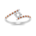 Load image into Gallery viewer, bypass-modern-semi-mount-diamond-engagement-ring-with-orange-sapphire-in-FD9984SMRGSAOR-NL-WG
