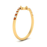 Load image into Gallery viewer, bypass-modern-semi-mount-diamond-engagement-ring-with-orange-sapphire-in-FD9984SMRGSAOR-NL-YG
