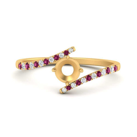 bypass-modern-semi-mount-diamond-engagement-ring-with-pink-sapphire-in-FD9984SMRGSADRPI-NL-YG