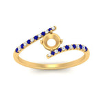 Load image into Gallery viewer, bypass-modern-semi-mount-diamond-engagement-ring-with-sapphire-in-FD9984SMRGSABL-NL-YG
