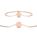 Load image into Gallery viewer, Alphabet disc diamond bracelet
