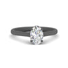 Load image into Gallery viewer, cathedral-flat-band-oval-shaped-diamond-ring-in-black-gold-fdenr431ov-nl-bg.jpg?v=1760431562