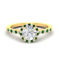 Thumbnail 13 - cathedral-halo-round-emerald-engagement-ring-in-yellow-gold-fdenr11704rogemgrsleep-nl-yg.jpg