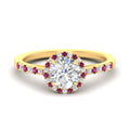 Thumbnail 10 - cathedral-halo-round-pink-sapphire-engagement-ring-in-yellow-gold-fdenr11704rogsadrpisleep-nl-yg.jpg