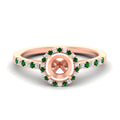Thumbnail 13 - cathedral-halo-semi-mount-emerald-engagement-ring-in-rose-gold-fdenr11704smgemgrsleep-nl-rg.jpg