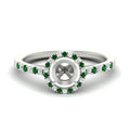 Thumbnail 37 - cathedral-halo-semi-mount-emerald-engagement-ring-in-white-gold-fdenr11704smgemgrsleep-nl-wg.jpg