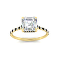 Thumbnail 70 - cathedral-hidden-halo-asscher-cut-black-diamond-ring-in-yellow-gold-FD9788ASRGBLACK-NL-YG