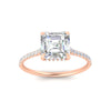 Load image into Gallery viewer, cathedral-hidden-halo-asscher-cut-diamond-ring-in-rose-gold-FD9788ASR-NL-RG