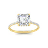 Load image into Gallery viewer, cathedral-hidden-halo-asscher-cut-diamond-ring-in-yellow-gold-FD9788-ASR-NL-YG