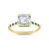 Load image into Gallery viewer, cathedral-hidden-halo-asscher-cut-emerald-ring-in-yellow-gold-FD9788ASRGEMGR-NL-YG