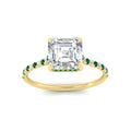 Thumbnail 62 - cathedral-hidden-halo-asscher-cut-emerald-ring-in-yellow-gold-FD9788ASRGEMGR-NL-YG