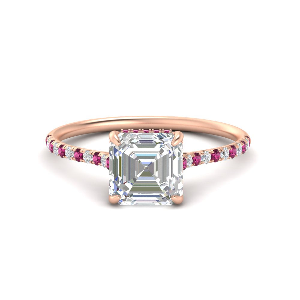 cathedral-hidden-halo-asscher-cut-pink-sapphire-ring-in-rose-gold-FD9788ASRGSADRPI-NL-RG