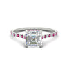 Load image into Gallery viewer, cathedral-hidden-halo-asscher-cut-pink-sapphire-ring-in-white-gold-FD9788ASRGSADRPI-NL-WG
