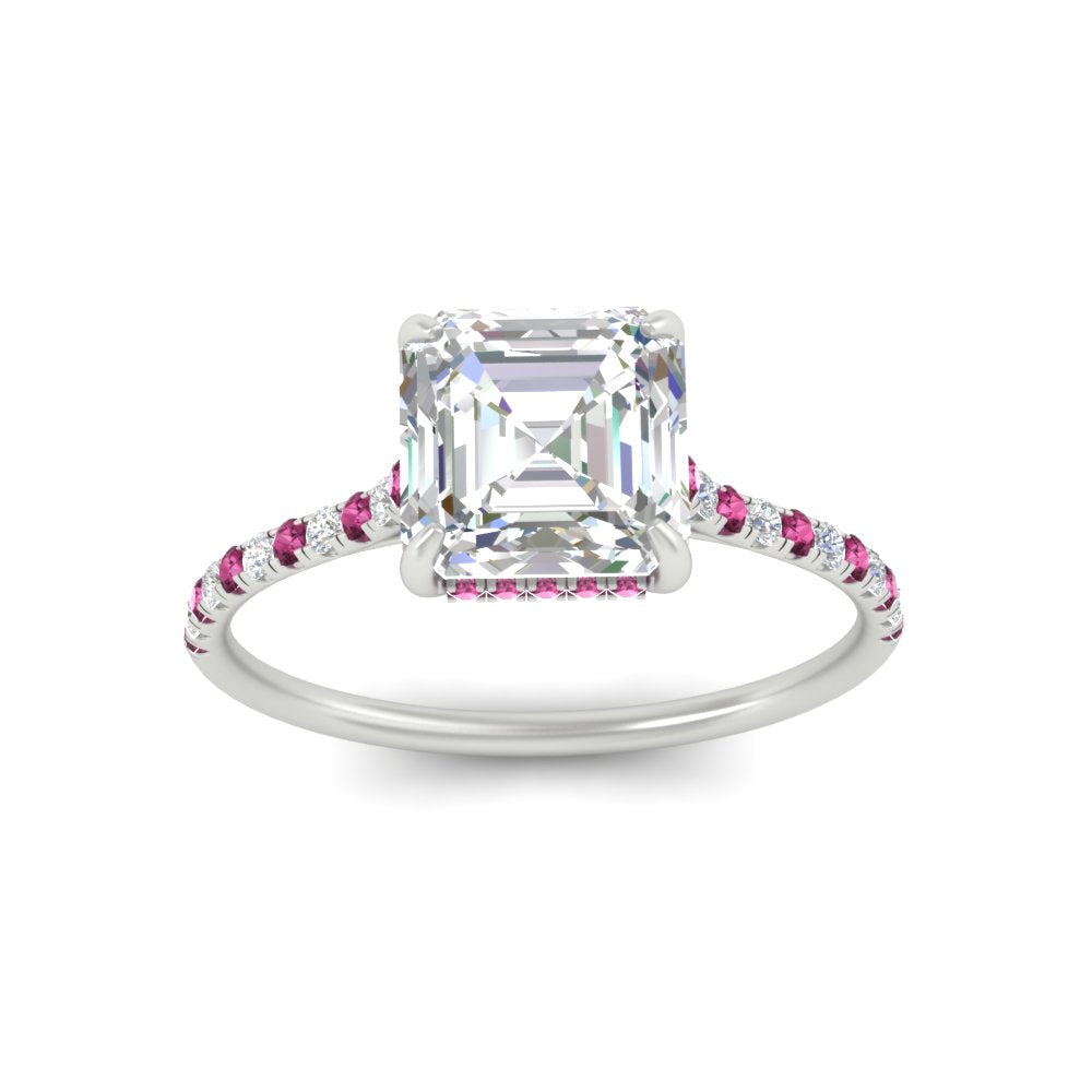 cathedral-hidden-halo-asscher-cut-pink-sapphire-ring-in-white-gold-FD9788ASRGSADRPI-NL-WG