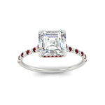 Load image into Gallery viewer, cathedral-hidden-halo-asscher-cut-ruby-ring-in-white-gold-FD9788ASRGRUDR-NL-WG