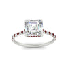 Load image into Gallery viewer, cathedral-hidden-halo-asscher-cut-ruby-ring-in-white-gold-FD9788ASRGRUDR-NL-WG