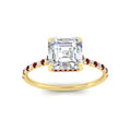 Thumbnail 66 - cathedral-hidden-halo-asscher-cut-ruby-ring-in-yellow-gold-FD9788ASRGRUDR-NL-YG