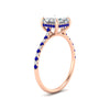 Load image into Gallery viewer, cathedral-hidden-halo-asscher-cut-sapphire-ring-in-rose-gold-FD9788ASRGSABL-NL-RG