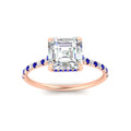 Thumbnail 6 - cathedral-hidden-halo-asscher-cut-sapphire-ring-in-rose-gold-FD9788ASRGSABL-NL-RG